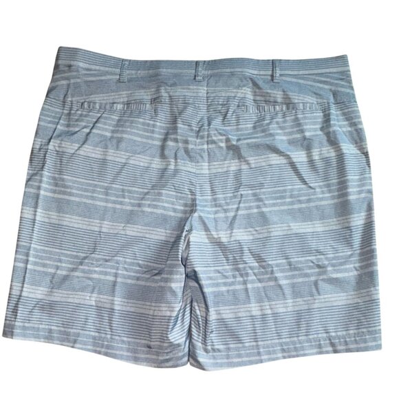 PGA Tour Mens Moisture Wicking Striped Golf Shorts-Gray/Blue-Sz 42-GUC - Picture 2 of 8